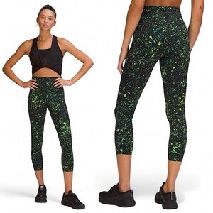 Lululemon Base Pace High Rise Crop 23" Running Tight Legging, Sparks Fly Multi 4